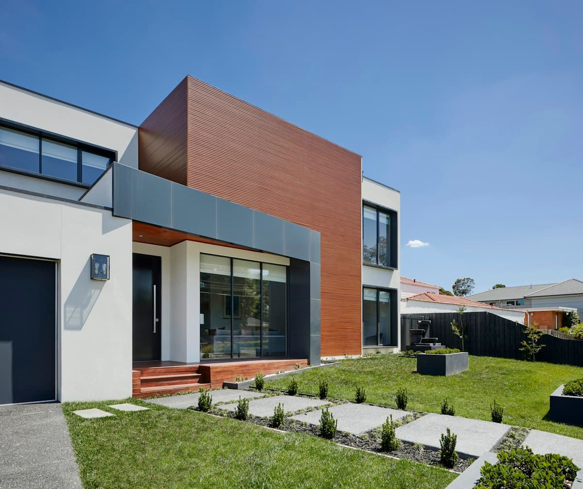 A home with green surroundings